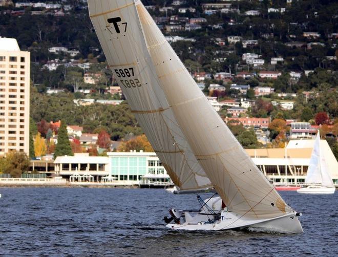 Winner of Division 1 today was Temptation from the Port Esperance Sailing CLub,  the southernmost yacht club in Australia. - 2015 Autumn Short Handed Series © Sam Tiedemann